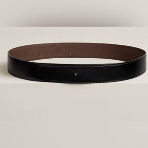 Hermes Reversible leather strap belt. 47 inches. Never been worn